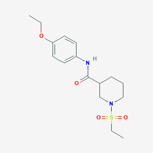molecular formula C16H24N2O4S B4440842 N-(4-ethoxyphenyl)-1-(ethylsulfonyl)piperidine-3-carboxamide 
