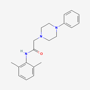 molecular formula C20H25N3O B4440921 N-(2,6-dimethylphenyl)-2-(4-phenylpiperazin-1-yl)acetamide 