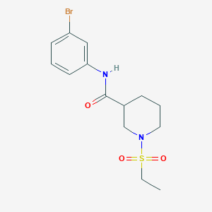 molecular formula C14H19BrN2O3S B4441214 N-(3-bromophenyl)-1-(ethylsulfonyl)piperidine-3-carboxamide 