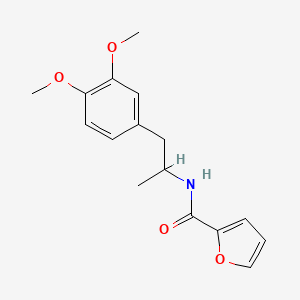 molecular formula C16H19NO4 B4441550 N-[1-(3,4-dimethoxyphenyl)propan-2-yl]furan-2-carboxamide 