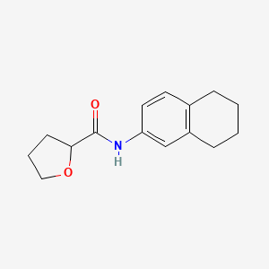molecular formula C15H19NO2 B4441609 N-(5,6,7,8-tetrahydronaphthalen-2-yl)tetrahydrofuran-2-carboxamide 