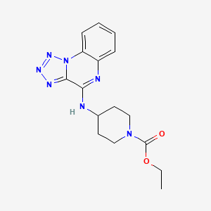 molecular formula C16H19N7O2 B4441616 Ethyl 4-(tetrazolo[1,5-a]quinoxalin-4-ylamino)piperidine-1-carboxylate 