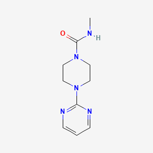 molecular formula C10H15N5O B4441873 N-methyl-4-(pyrimidin-2-yl)piperazine-1-carboxamide 