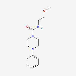 molecular formula C14H21N3O2 B4441962 N-(2-methoxyethyl)-4-phenylpiperazine-1-carboxamide 