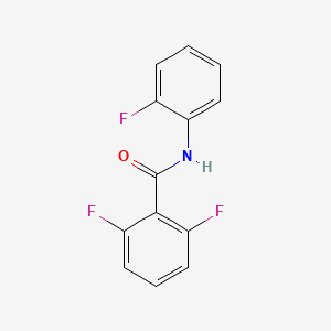 molecular formula C13H8F3NO B4442526 Benzamide, N-(2-fluorophenyl)-2,6-difluoro- 