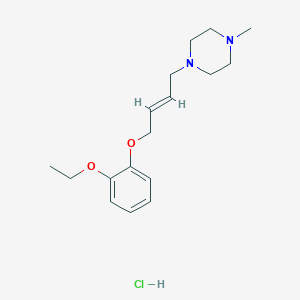 molecular formula C17H27ClN2O2 B4442783 1-[(E)-4-(2-ethoxyphenoxy)but-2-enyl]-4-methylpiperazine;hydrochloride 