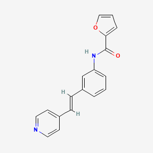 molecular formula C18H14N2O2 B4442845 N-{3-[(1E)-2-(PYRIDIN-4-YL)ETHENYL]PHENYL}FURAN-2-CARBOXAMIDE 