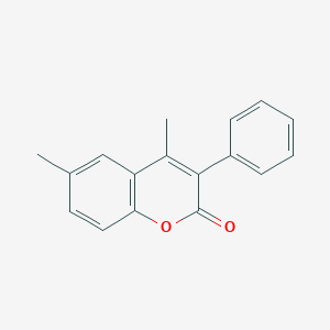 molecular formula C17H14O2 B044429 4,6-Dimethyl-3-phenylchromen-2-one CAS No. 112030-30-5