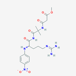 molecular formula C20H29N7O7 B044432 Methylmalonyl-methylalanyl-arginyl-p-nitroaniline CAS No. 119876-43-6