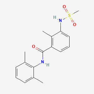 molecular formula C17H20N2O3S B4443368 N-(2,6-dimethylphenyl)-2-methyl-3-[(methylsulfonyl)amino]benzamide 