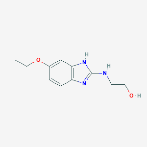 molecular formula C11H15N3O2 B044437 2-(5-Ethoxy-1H-benzoimidazol-2-ylamino)-ethanol CAS No. 121477-79-0