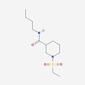 molecular formula C12H24N2O3S B4443720 N-butyl-1-(ethylsulfonyl)piperidine-3-carboxamide 