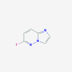 molecular formula C6H4FN3 B044439 6-氟咪唑并[1,2-b]哒嗪 CAS No. 113501-27-2