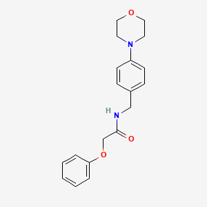molecular formula C19H22N2O3 B4444000 N-[4-(4-morpholinyl)benzyl]-2-phenoxyacetamide 