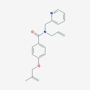 molecular formula C20H22N2O2 B4444055 N-allyl-4-[(2-methylprop-2-en-1-yl)oxy]-N-(pyridin-2-ylmethyl)benzamide 