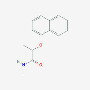 molecular formula C14H15NO2 B4444135 N-methyl-2-(1-naphthyloxy)propanamide 