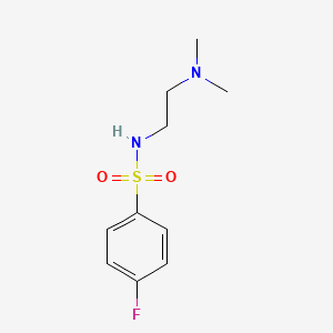 molecular formula C10H15FN2O2S B4444277 N-[2-(dimethylamino)ethyl]-4-fluorobenzenesulfonamide 
