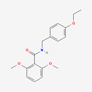 molecular formula C18H21NO4 B4444281 N-(4-ethoxybenzyl)-2,6-dimethoxybenzamide 