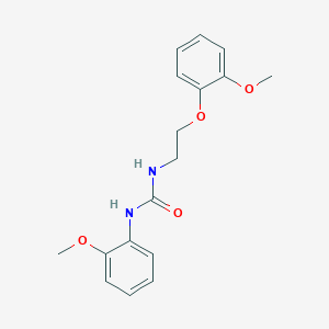 molecular formula C17H20N2O4 B4444303 N-[2-(2-methoxyphenoxy)ethyl]-N'-(2-methoxyphenyl)urea 