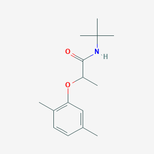 molecular formula C15H23NO2 B4444315 N-(tert-butyl)-2-(2,5-dimethylphenoxy)propanamide 