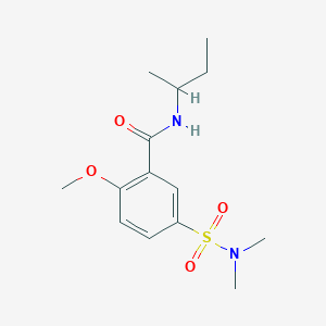 molecular formula C14H22N2O4S B4444540 N-butan-2-yl-5-(dimethylsulfamoyl)-2-methoxybenzamide 