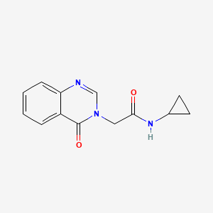 molecular formula C13H13N3O2 B4444600 N-CYCLOPROPYL-2-(4-OXO-3,4-DIHYDROQUINAZOLIN-3-YL)ACETAMIDE 