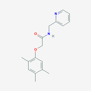 molecular formula C17H20N2O2 B4444723 N-(pyridin-2-ylmethyl)-2-(2,4,5-trimethylphenoxy)acetamide 