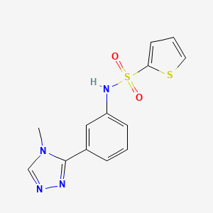 molecular formula C13H12N4O2S2 B4444729 N-[3-(4-methyl-4H-1,2,4-triazol-3-yl)phenyl]-2-thiophenesulfonamide 