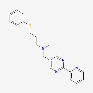 molecular formula C20H22N4S B4444864 N-methyl-3-(phenylthio)-N-[(2-pyridin-2-ylpyrimidin-5-yl)methyl]propan-1-amine 
