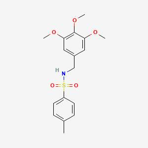 molecular formula C17H21NO5S B4445002 4-methyl-N-(3,4,5-trimethoxybenzyl)benzenesulfonamide 