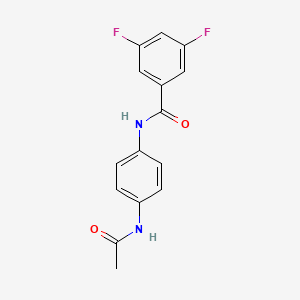 molecular formula C15H12F2N2O2 B4445065 N-[4-(acetylamino)phenyl]-3,5-difluorobenzamide 