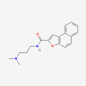 molecular formula C18H20N2O2 B4445316 N-[3-(dimethylamino)propyl]naphtho[2,1-b]furan-2-carboxamide 