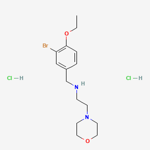 molecular formula C15H25BrCl2N2O2 B4445353 N-(3-bromo-4-ethoxybenzyl)-2-morpholin-4-ylethanamine dihydrochloride 