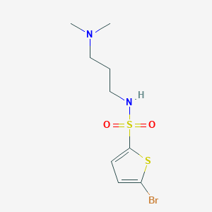molecular formula C9H15BrN2O2S2 B4445362 5-bromo-N-[3-(dimethylamino)propyl]-2-thiophenesulfonamide 