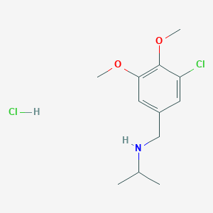 molecular formula C12H19Cl2NO2 B4445388 N-(3-chloro-4,5-dimethoxybenzyl)propan-2-amine hydrochloride 