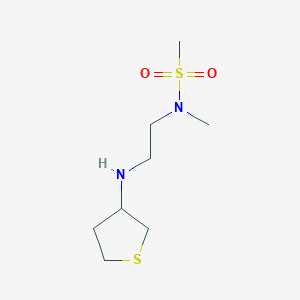 molecular formula C8H18N2O2S2 B4445560 N-methyl-N-[2-(tetrahydro-3-thienylamino)ethyl]methanesulfonamide 