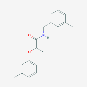 molecular formula C18H21NO2 B4445585 N-(3-methylbenzyl)-2-(3-methylphenoxy)propanamide 