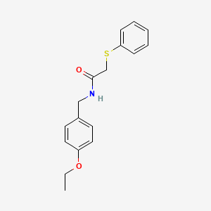 molecular formula C17H19NO2S B4445635 N-(4-ethoxybenzyl)-2-(phenylthio)acetamide 
