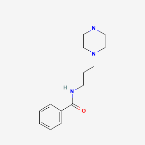 molecular formula C15H23N3O B4445669 N-[3-(4-methyl-1-piperazinyl)propyl]benzamide 