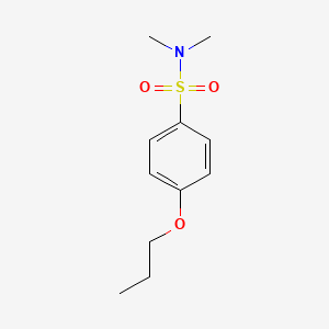 molecular formula C11H17NO3S B4445741 Dimethyl[(4-propoxyphenyl)sulfonyl]amine 
