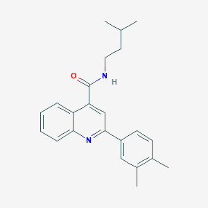2-(3,4-dimethylphenyl)-N-(3-methylbutyl)quinoline-4-carboxamide
