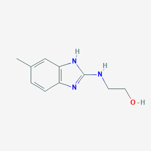 molecular formula C10H13N3O B044459 2-(5-Methyl-1H-benzoimidazol-2-ylamino)-ethanol CAS No. 121477-75-6