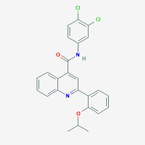 N-(3,4-dichlorophenyl)-2-(2-isopropoxyphenyl)quinoline-4-carboxamide