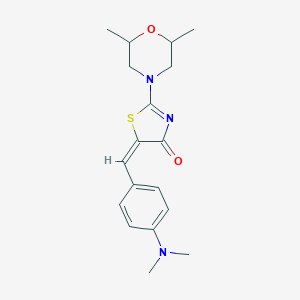 (E)-5-(4-(dimethylamino)benzylidene)-2-(2,6-dimethylmorpholino)thiazol-4(5H)-one