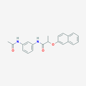 molecular formula C21H20N2O3 B4446066 N-[3-(acetylamino)phenyl]-2-(naphthalen-2-yloxy)propanamide 