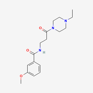 molecular formula C17H25N3O3 B4446121 N-[3-(4-ethylpiperazin-1-yl)-3-oxopropyl]-3-methoxybenzamide 
