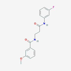 molecular formula C17H17FN2O3 B4446188 N-[3-(3-fluoroanilino)-3-oxopropyl]-3-methoxybenzamide 