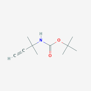 molecular formula C10H17NO2 B044462 Tert-butyl 2-methylbut-3-YN-2-ylcarbamate CAS No. 113486-06-9
