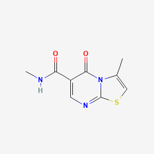 molecular formula C9H9N3O2S B4446290 N,3-dimethyl-5-oxo-[1,3]thiazolo[3,2-a]pyrimidine-6-carboxamide 