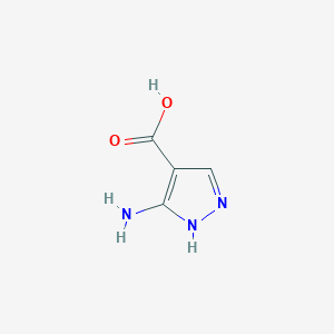 molecular formula C4H5N3O2 B044468 3-Aminopyrazole-4-carboxylic acid CAS No. 41680-34-6